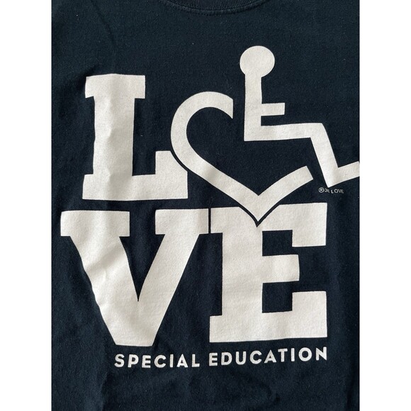Set of 2 Long & Short Sleeve Love Special Education Shirts Teacher School Size S - Picture 2 of 8
